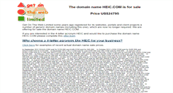 Desktop Screenshot of heic.com