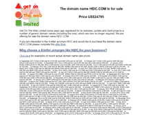 Tablet Screenshot of heic.com